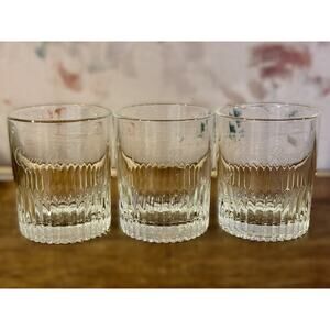 Set of 3 Crown Royal Collector's Whiskey Glasses – Vintage Etched Barware